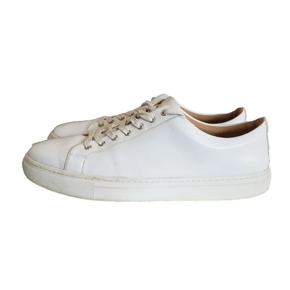 Thursday Everyday Shoes Men's Size 13 White Leather Low Top Casual Sneakers
